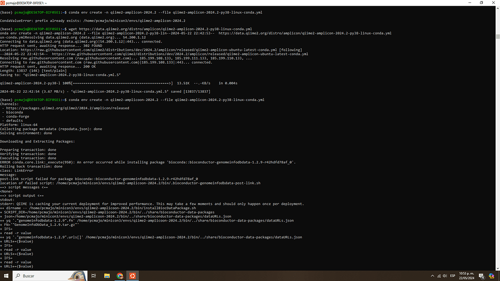 Error installing Amplicon Distribution sos help - Technical